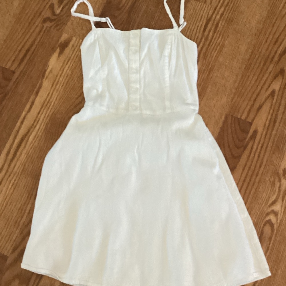 Hollister White Spaghetti-Strap Sundress